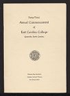 Program for the Forty-Third Annual Commencement of East Carolina College 